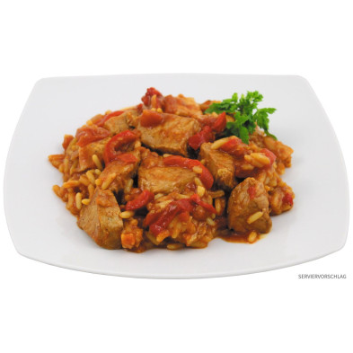 Cerdo con arroz serbio