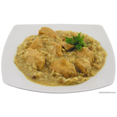 Pollo al curry con arroz