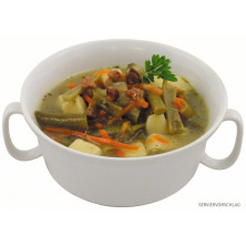 Guiso de frijoles con tocino