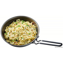 Pasta con vegetales variados