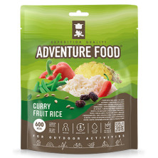 Arroz al curry con fruta