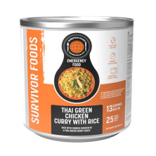 Curry verde de pollo con arroz