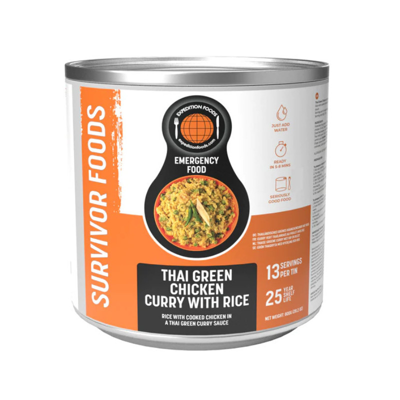 Curry verde de pollo con arroz