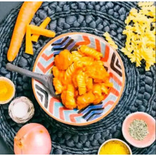 Albóndigas vegetales con pasta