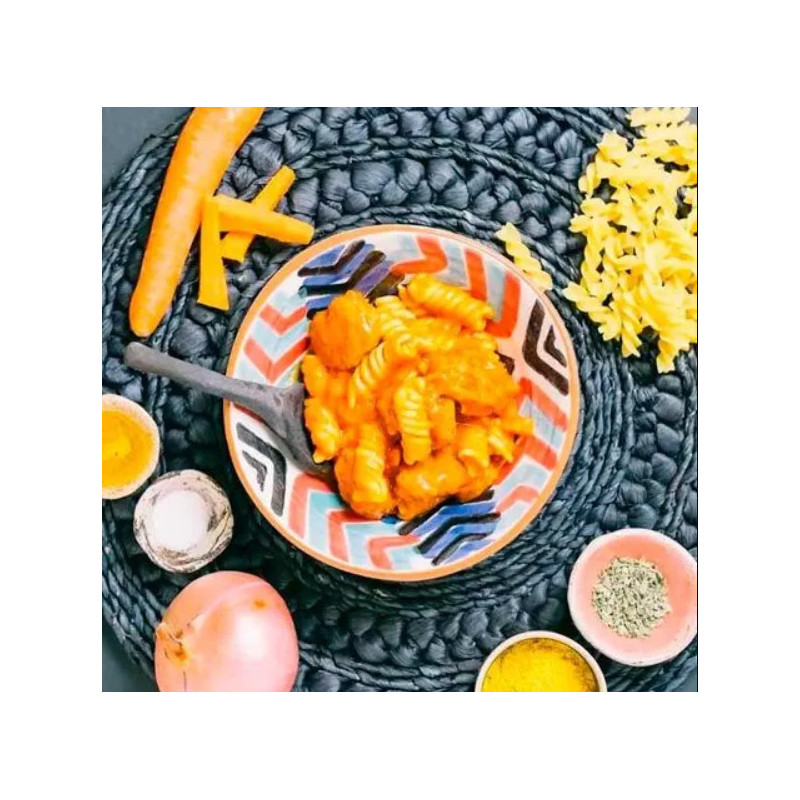 Albóndigas vegetales con pasta
