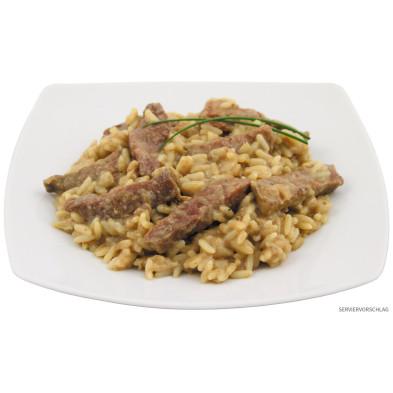 Ternera picada con arroz