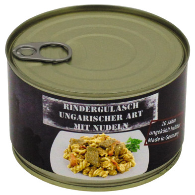 Gulasch de ternera con tallarines